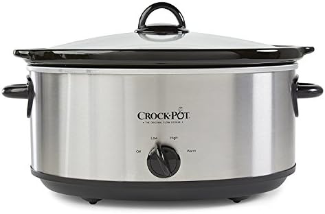 7 Quart Oval Manual Slow Cooker – Stainless Steel - Curated Catalog 3FS6