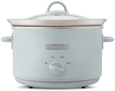 4.5 Quart Manual Slow Cooker – Macaroon Blue - Curated Catalog ZNTS