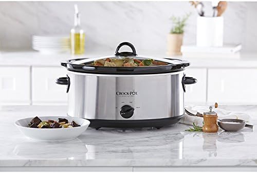 7 Quart Oval Manual Slow Cooker – Stainless Steel - Curated Catalog 3FS6