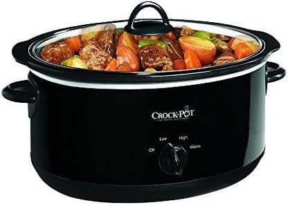 8 Quart Manual Slow Cooker – Black - Curated Catalog 73QT