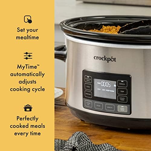 7 Quart Portable Programmable Slow Cooker with Timer - Curated Catalog 9H96