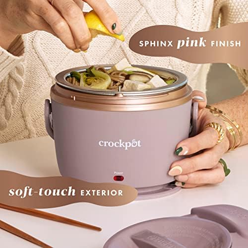 Electric Lunch Box Food Warmer 20oz – Blush Pink - Curated Catalog TQ3H