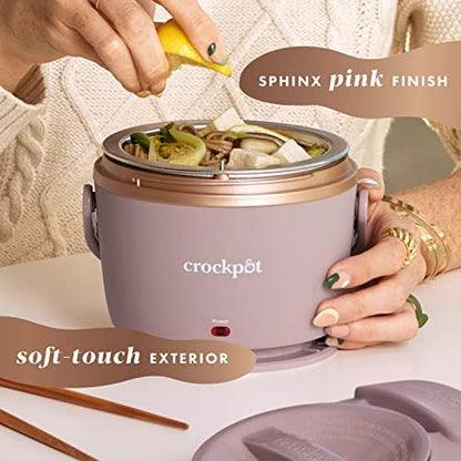 Electric Lunch Box Food Warmer 20oz – Blush Pink - Curated Catalog TQ3H
