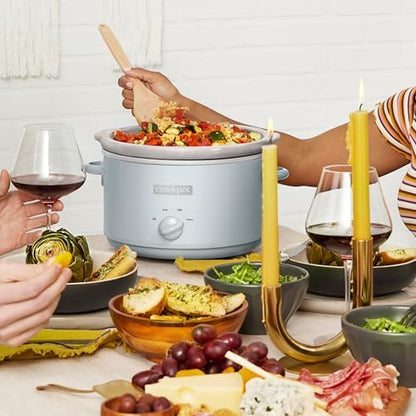 4.5 Quart Manual Slow Cooker – Macaroon Blue - Curated Catalog ZNTS