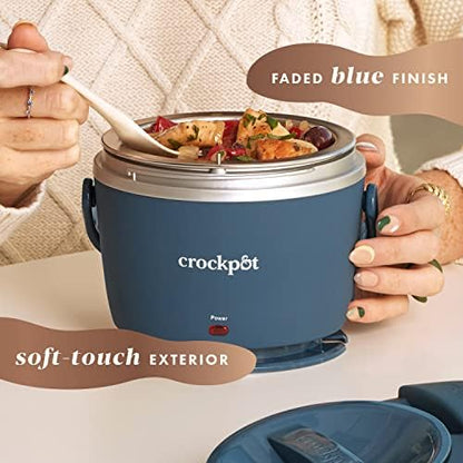 Electric Lunch Box Food Warmer 20oz – Faded Blue - Curated Catalog L7TC