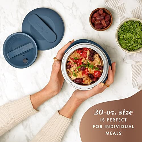 Electric Lunch Box Food Warmer 20oz – Faded Blue - Curated Catalog XYTZ