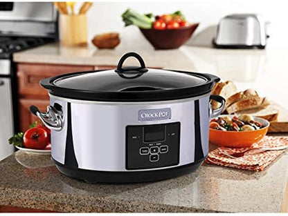 7 Quart Programmable Slow Cooker – Polished Platinum - Curated Catalog 8YZ7