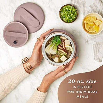 Electric Lunch Box Food Warmer 20oz – Blush Pink - Curated Catalog TQ3H