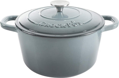 3 Quart Enameled Cast Iron Dutch Oven – Aqua - Curated Catalog JBCT
